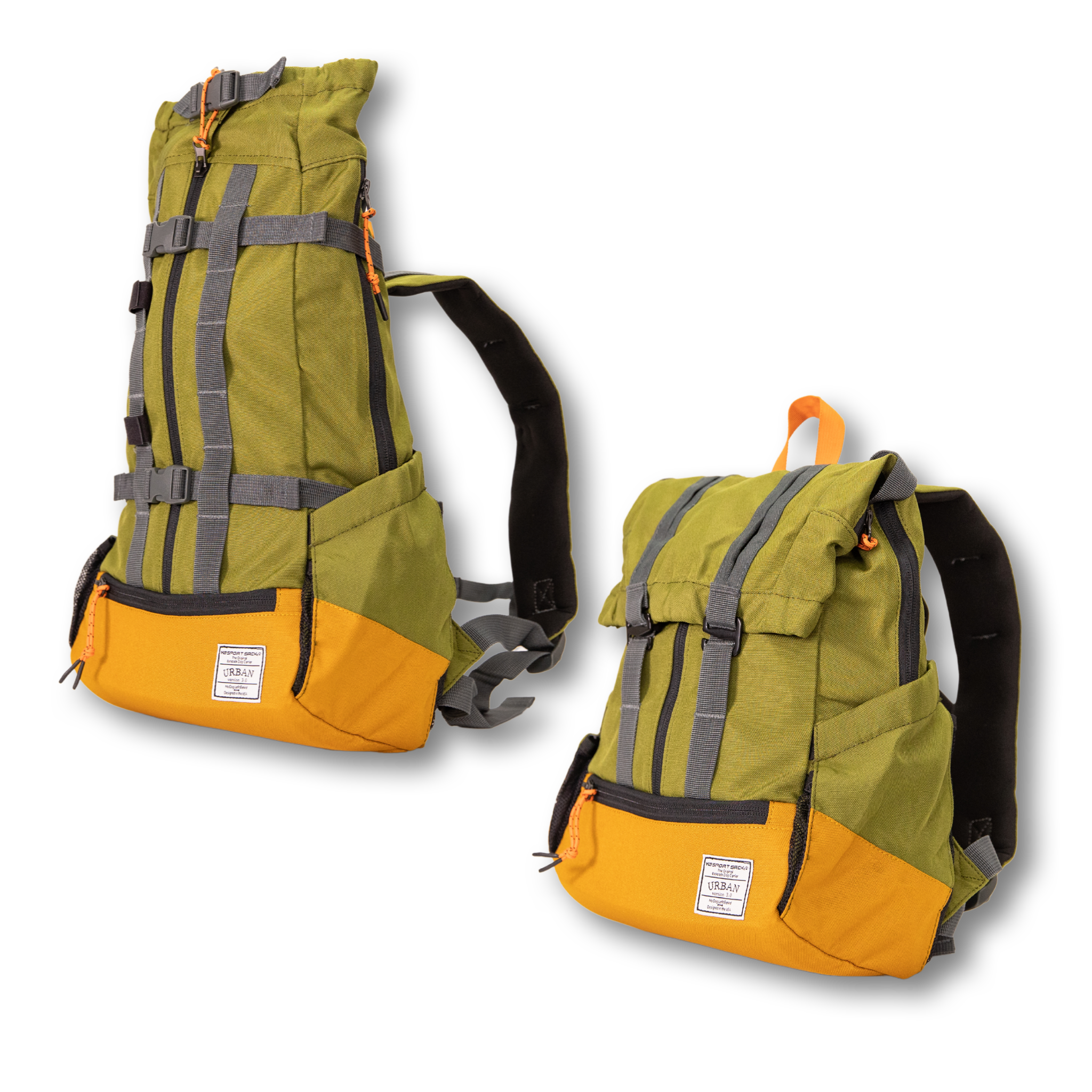 URBAN 3 Backpack Dog Carrier: Medium (17"-20" from collar to tail) / Concrete
